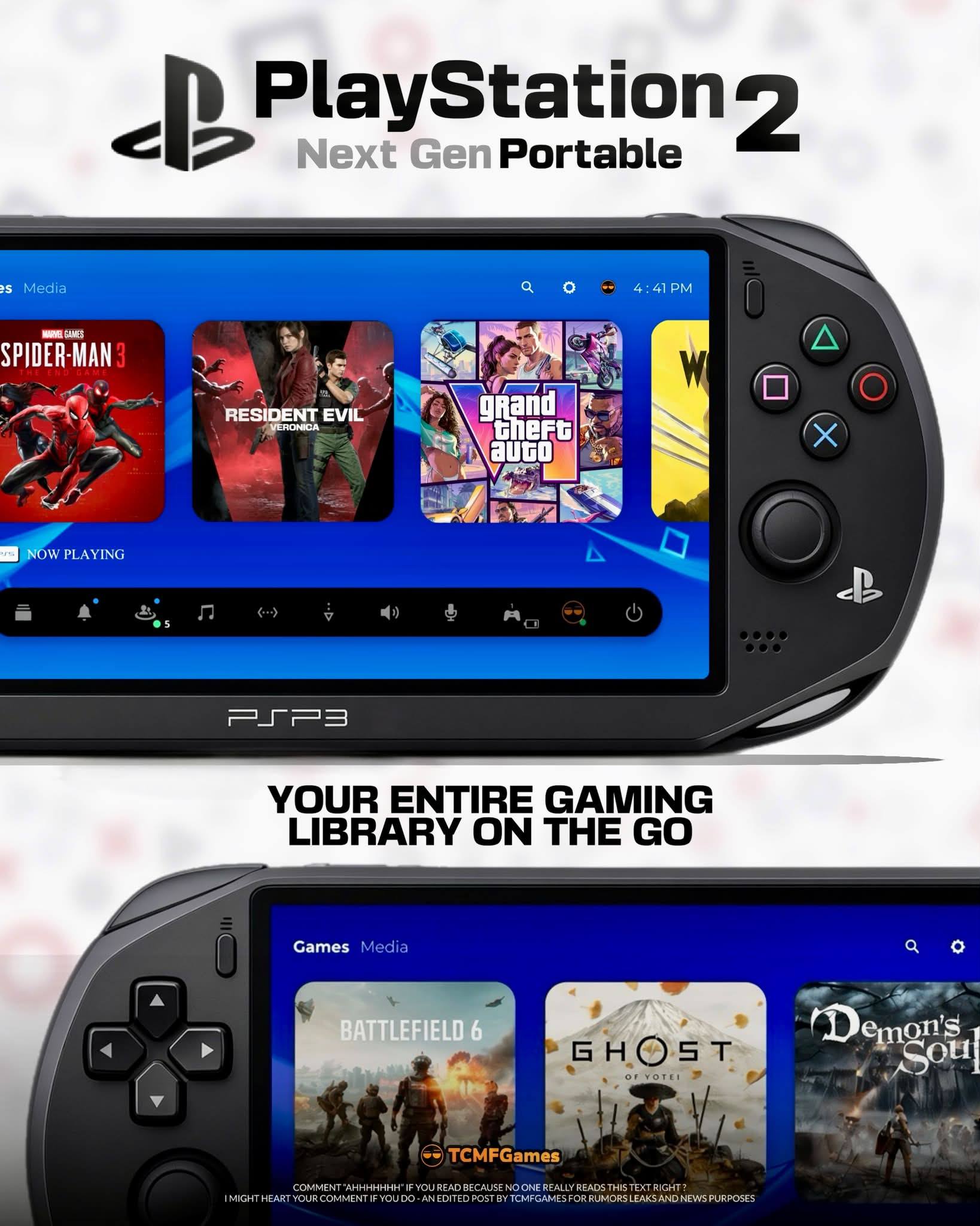 NEXT GENERATION PSP 3 IS COMING 🔥🔥 ▫️Set to play your PS4 PS5