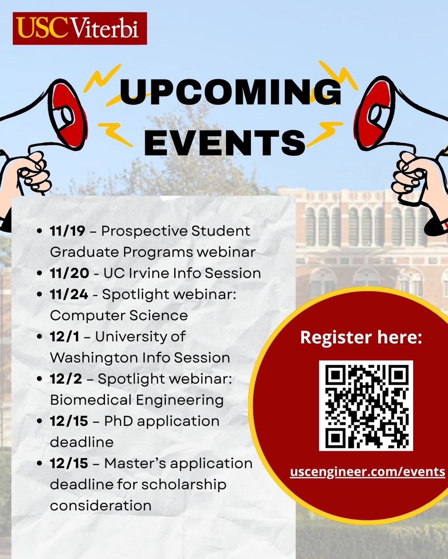 USC Viterbi School of Engineering Graduate Programs | Los Angeles CA