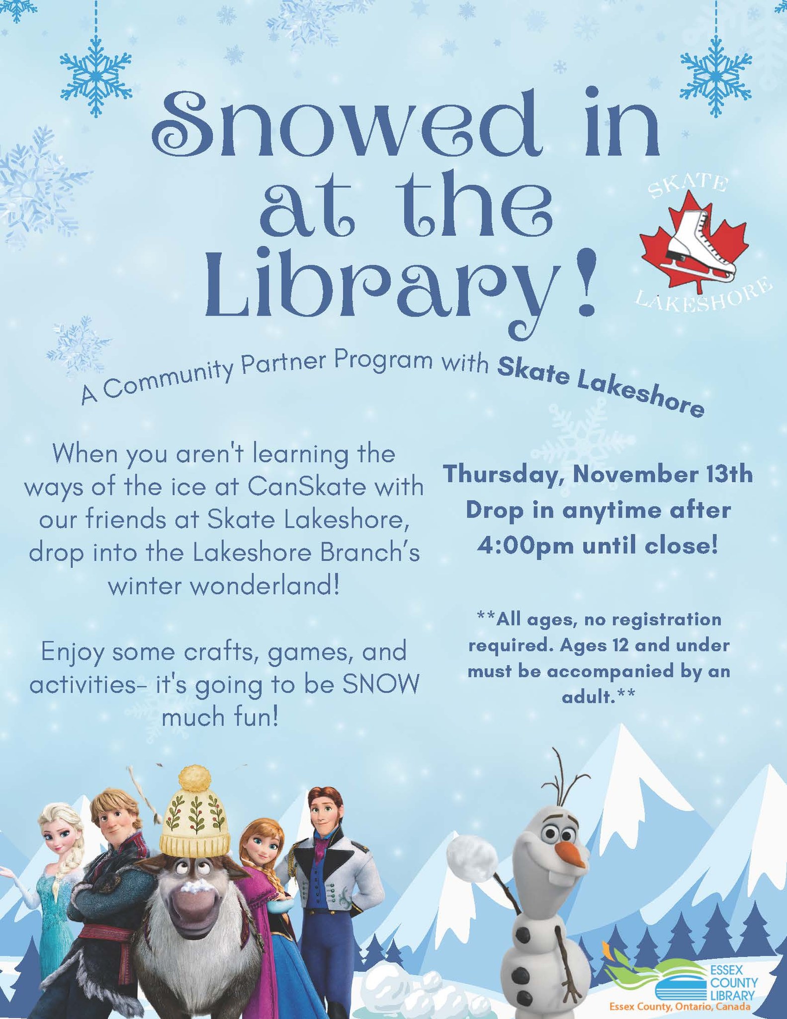 Skate - ️ We’re bringing the magic of the ice to the library TONIGHT! ️ ...