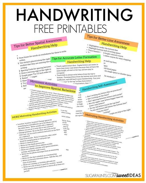 The OT Toolbox - These free handwriting printable sheets... | Facebook