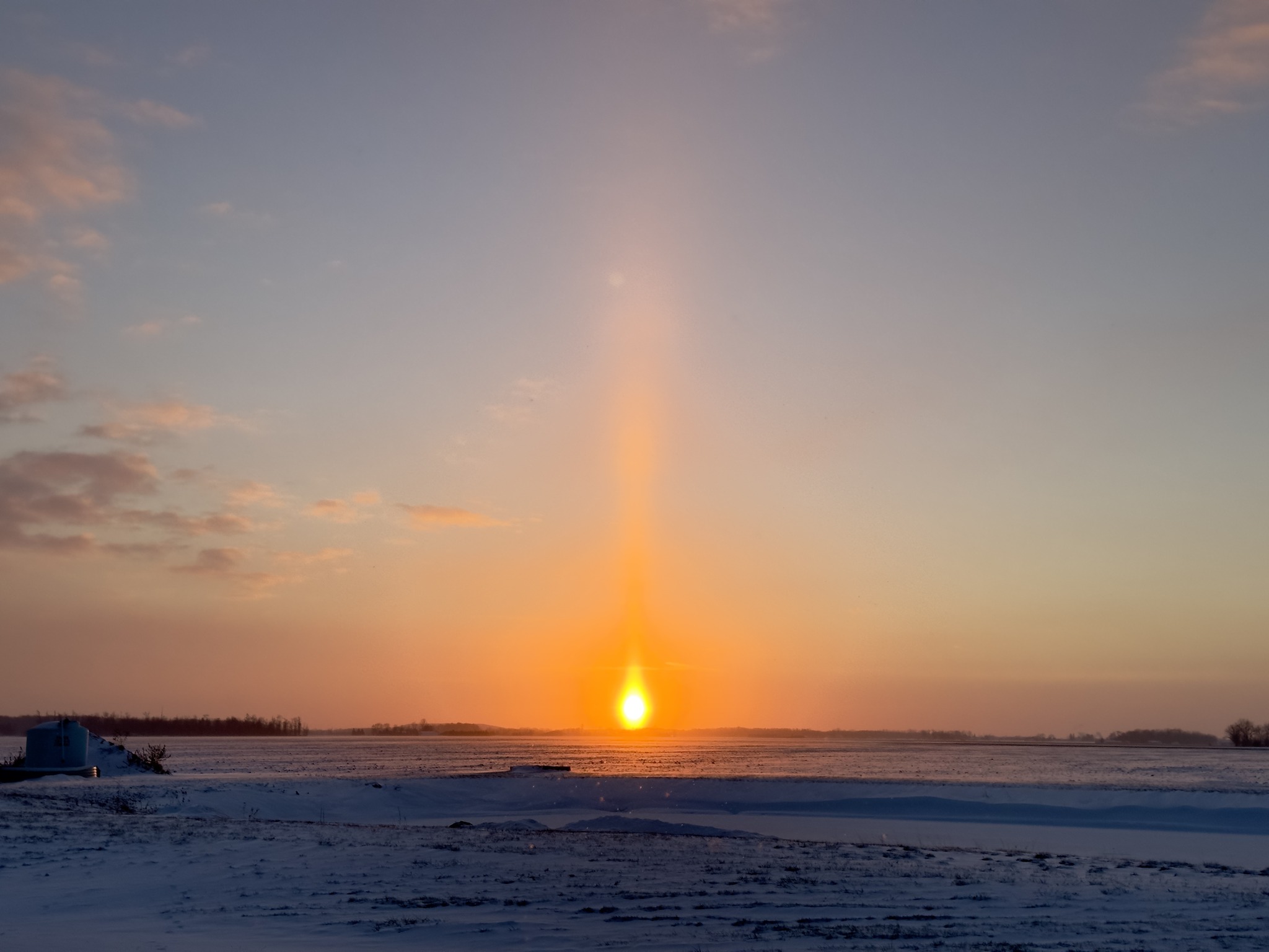 This is a surreal shot! The sun looks like a torch! Stephanie