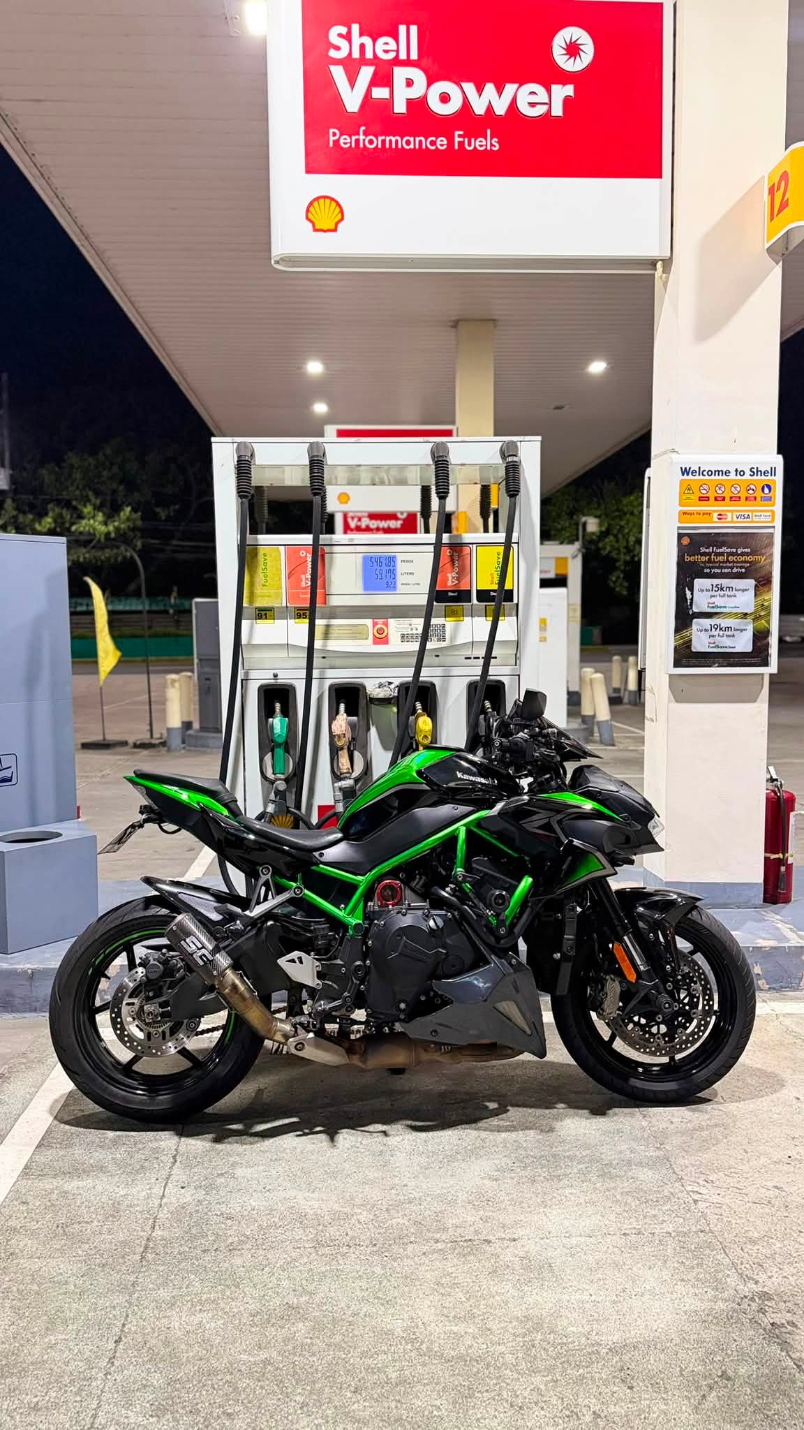2021 Kawasaki Z H2 with Supercharged Engine and Aftermarket Parts