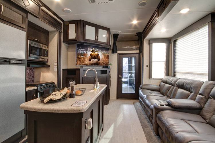 Keystone RV - The new Carbon 417 fifth wheel toy hauler is...