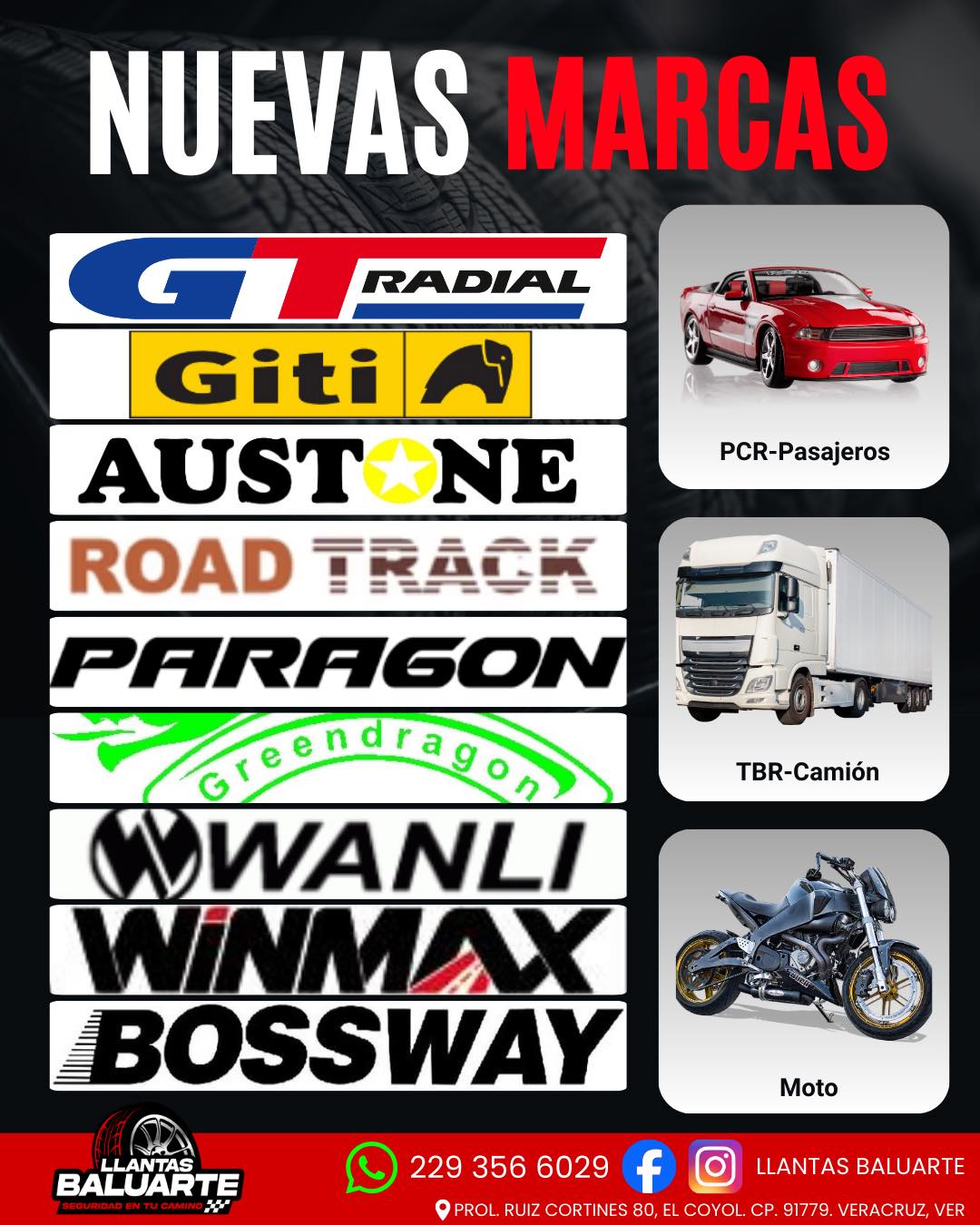 Llantas - ¡NUEVAS MARCAS DE LLANTAS HAN LLEGADO!🛞🔥 En Llantas Baluarte ...