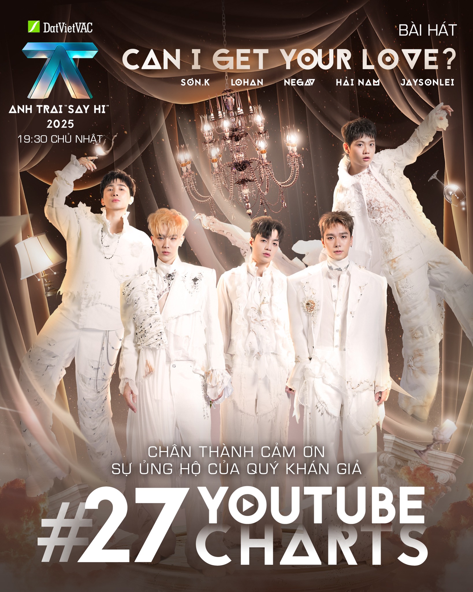 Anh - Can I Get Your Love? đã tiến vào TOP 27 YOUTUBE CHARTS rồi nè cả ...