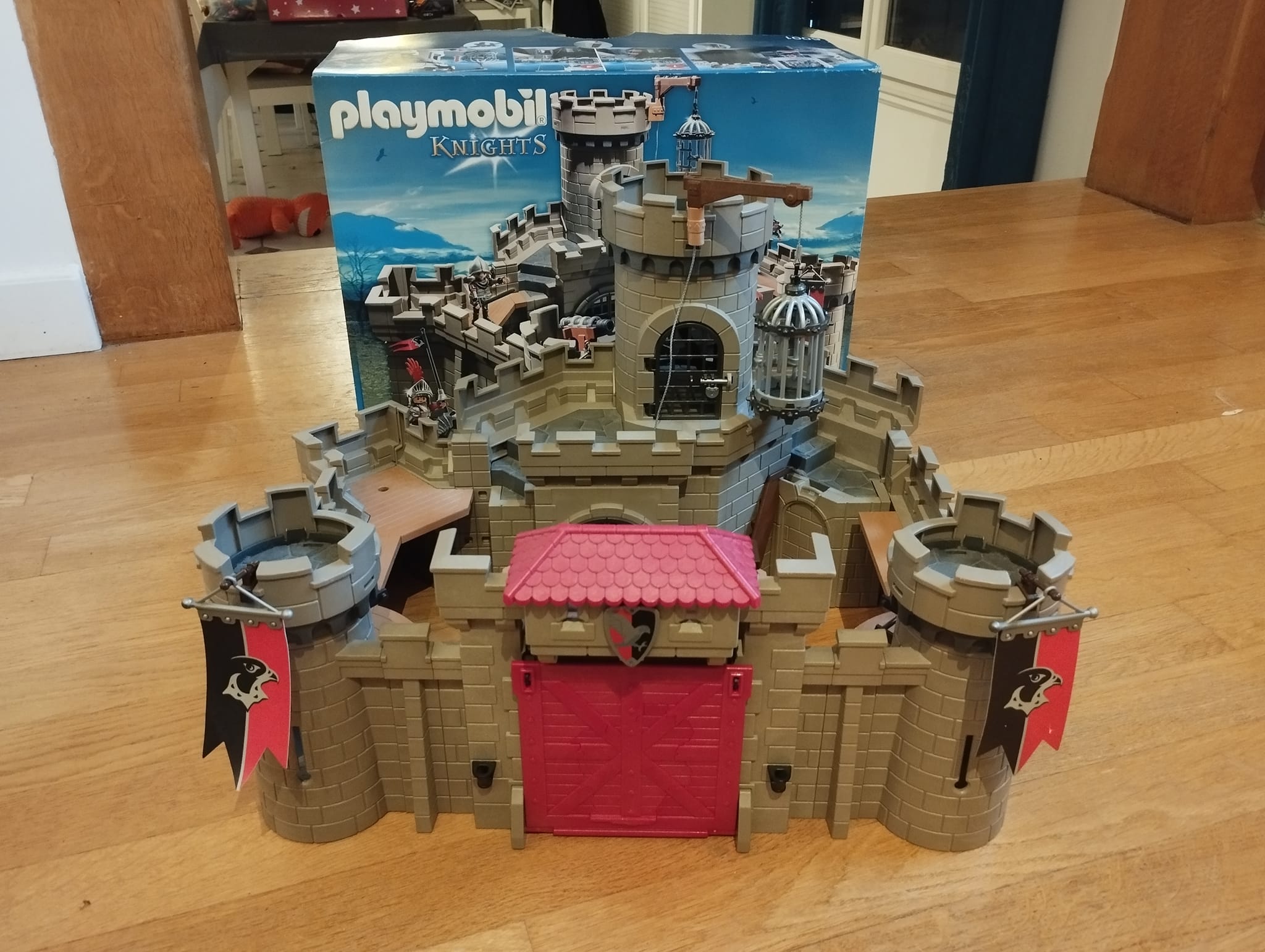 Playmobil 6697 Super4 – Citadelle Transportable Du Baron Noir, Cheval, Trésor, Baliste – Medievalia