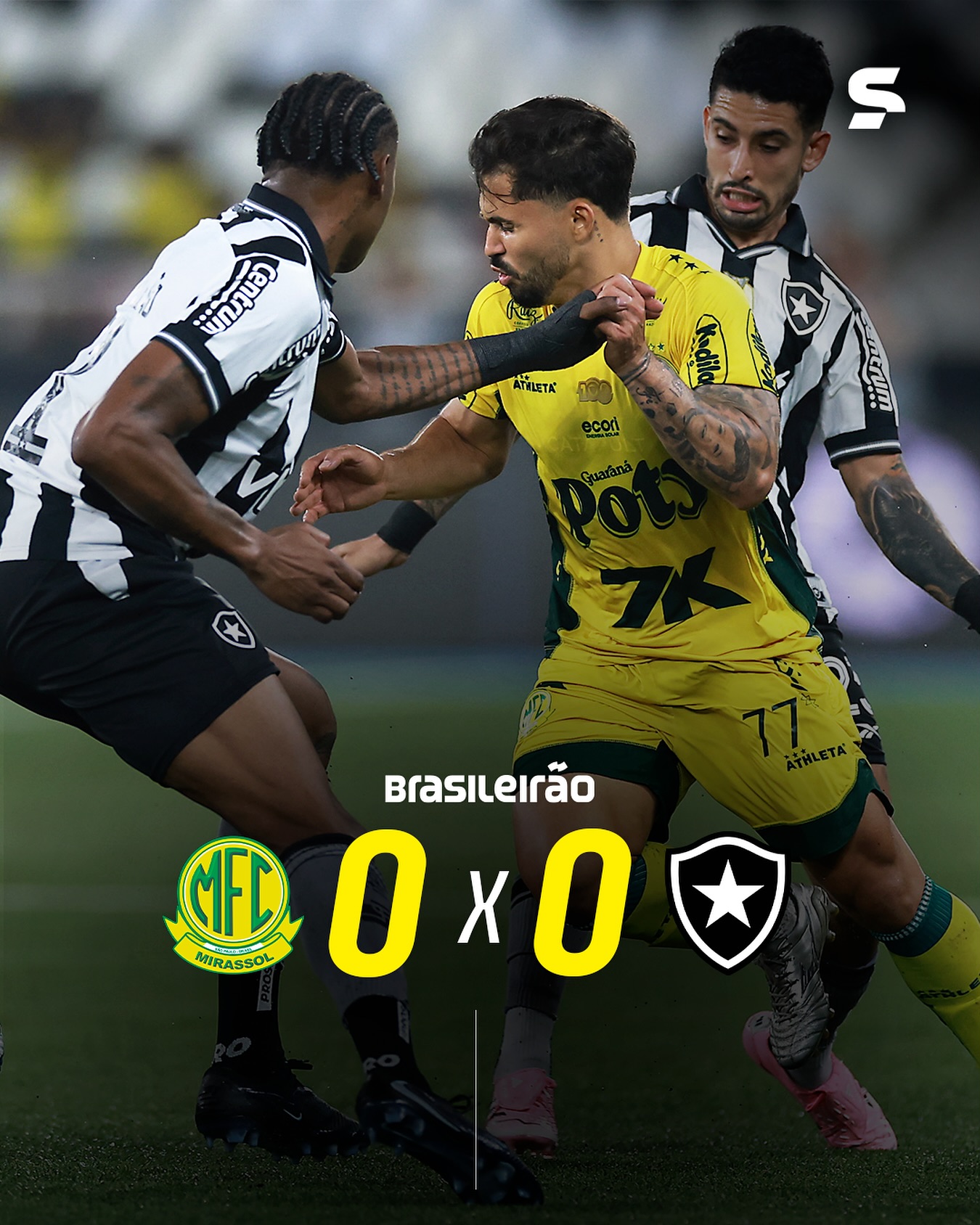 sportv - MIRASSOL E BOTAFOGO EMPATAM SEM GOLS! 🚫⚽ Na disputa por vaga ...