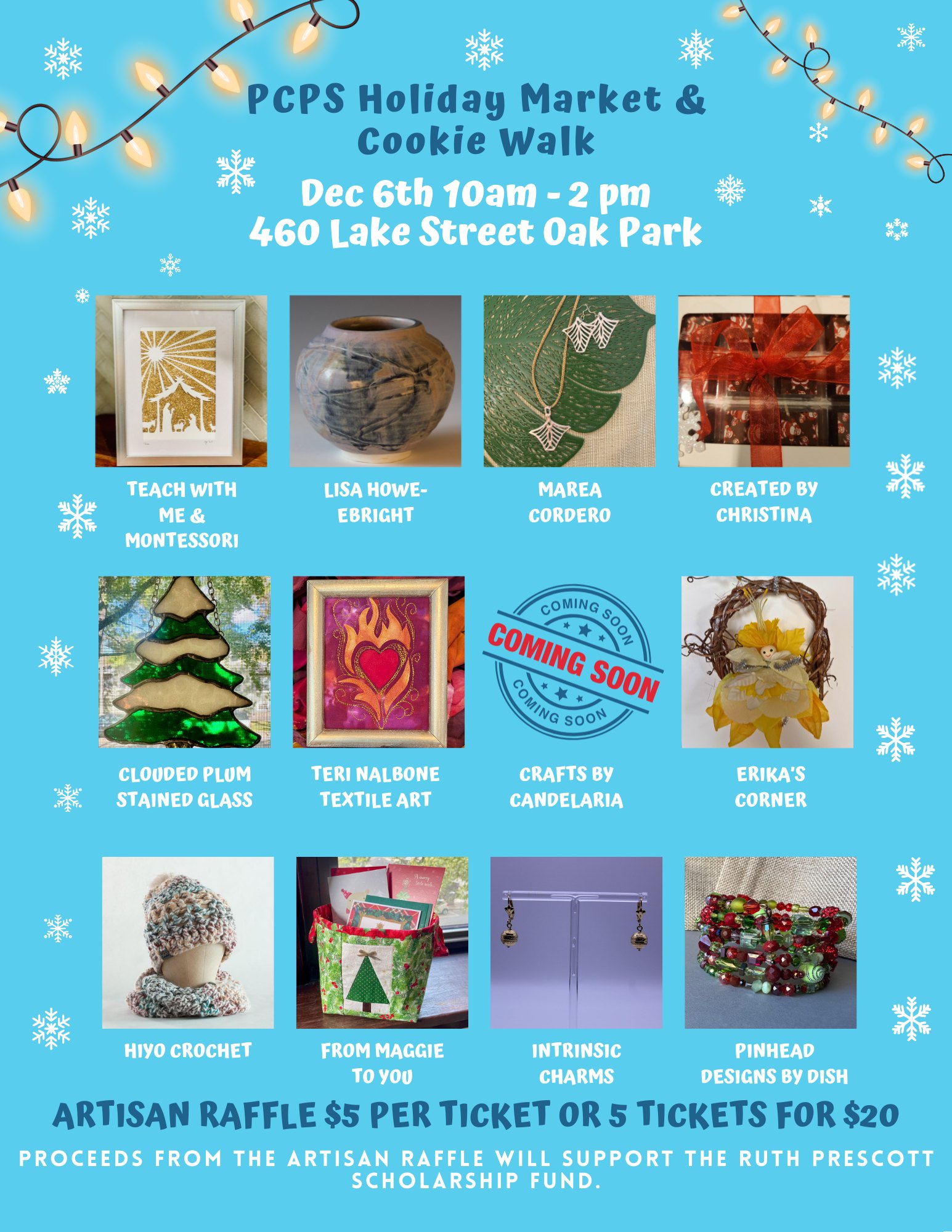 Pilgrim - Our Holiday Artisan Market and Cookie Walk is this Saturday ...