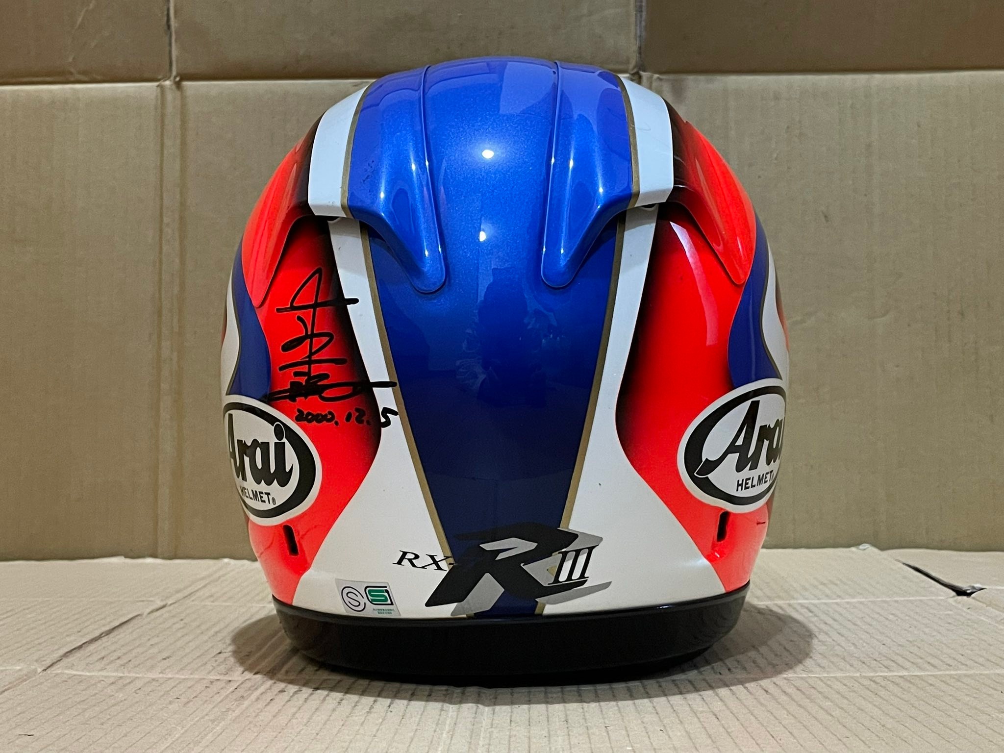 ▽Arai 辻本 聡 実使用 ヘルメット△ Araiの辻本聡さんの実使用