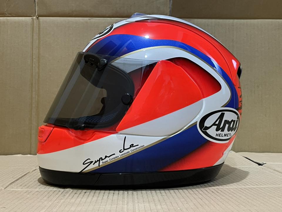 ▽Arai 辻本 聡 実使用 ヘルメット△ Araiの辻本聡さんの実使用