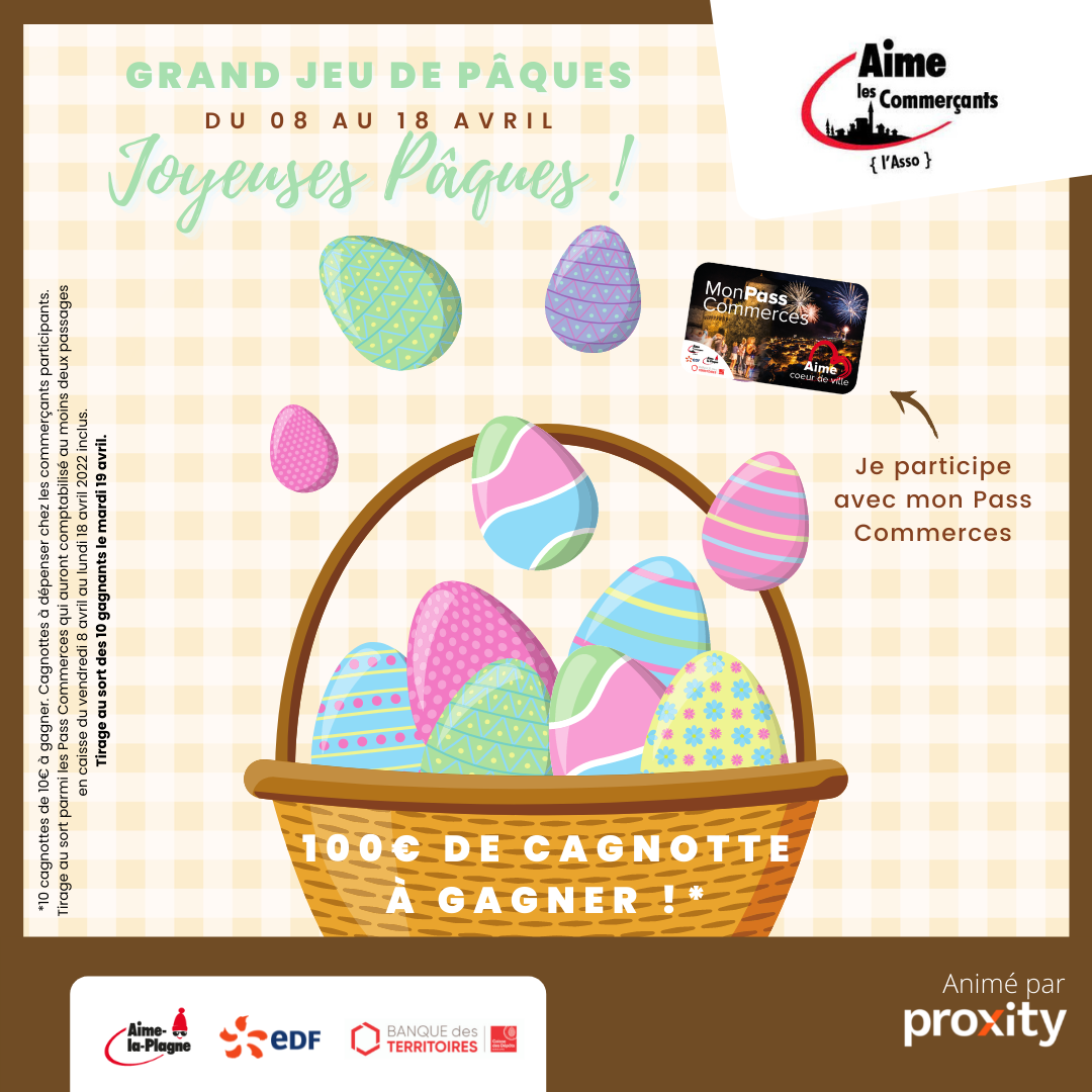 Proxity - 🐇 C'est la fin de l'animation de Pâques 🐇 Nous avons mis en ...