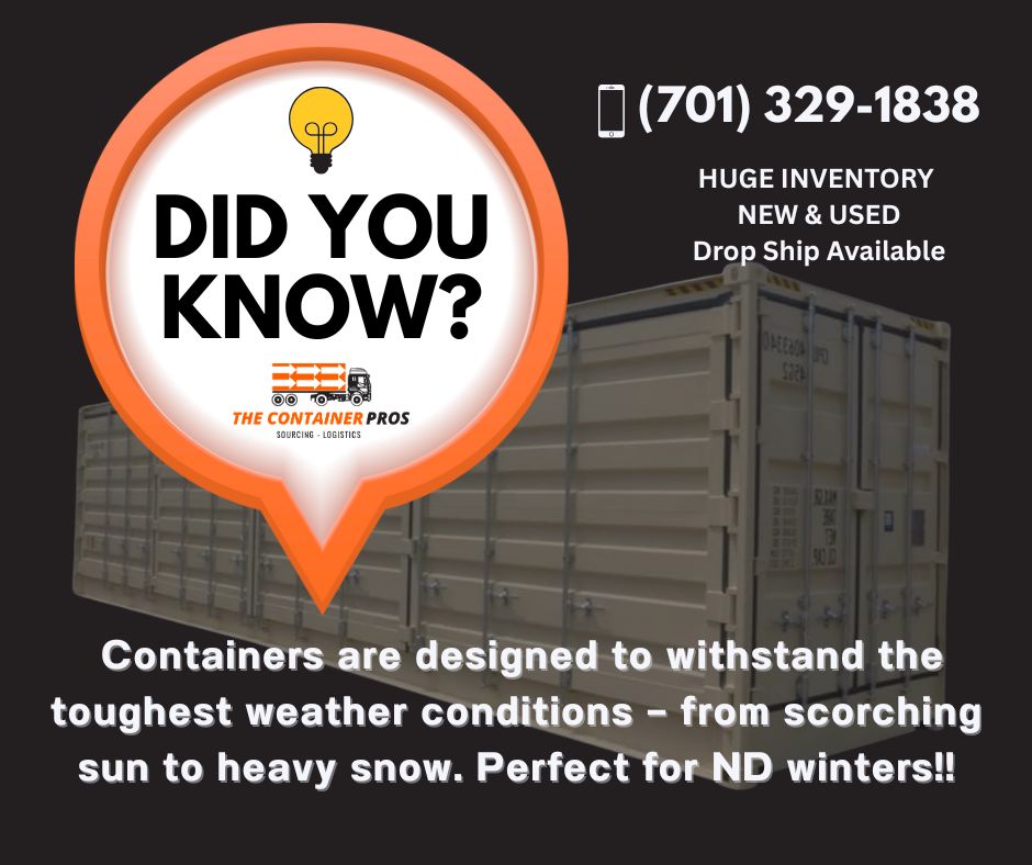 Did You Know? Shipping containers... - The Container Pros | Facebook