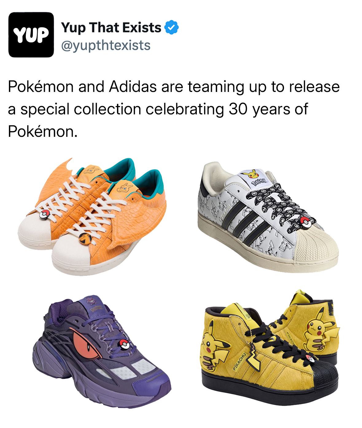 Pokémon is turning 30, and Adidas is joining the celebration. The
