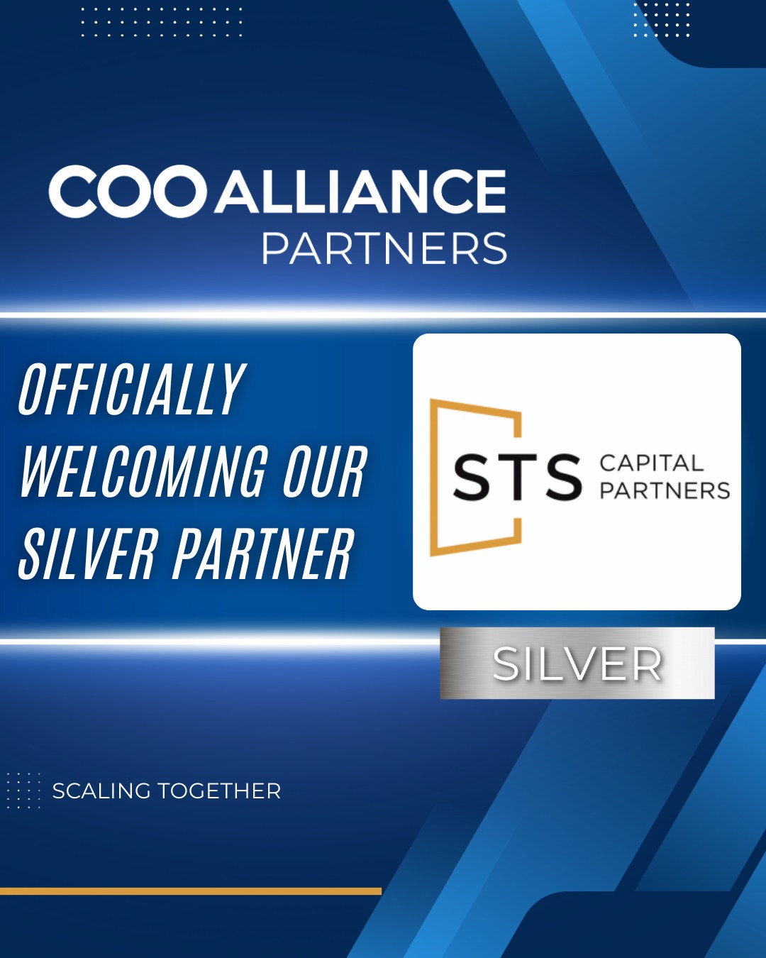 COO - Excited to welcome STS Capital Partners as our newest Silver ...