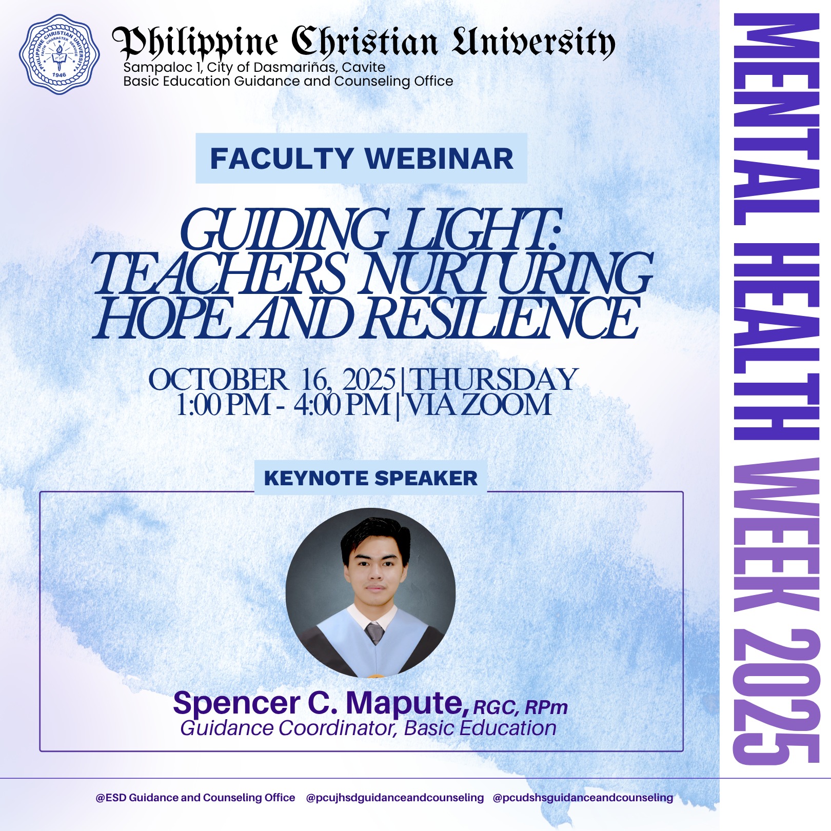 PCU - In celebration of Mental Health Week 2025, the PCU Basic ...