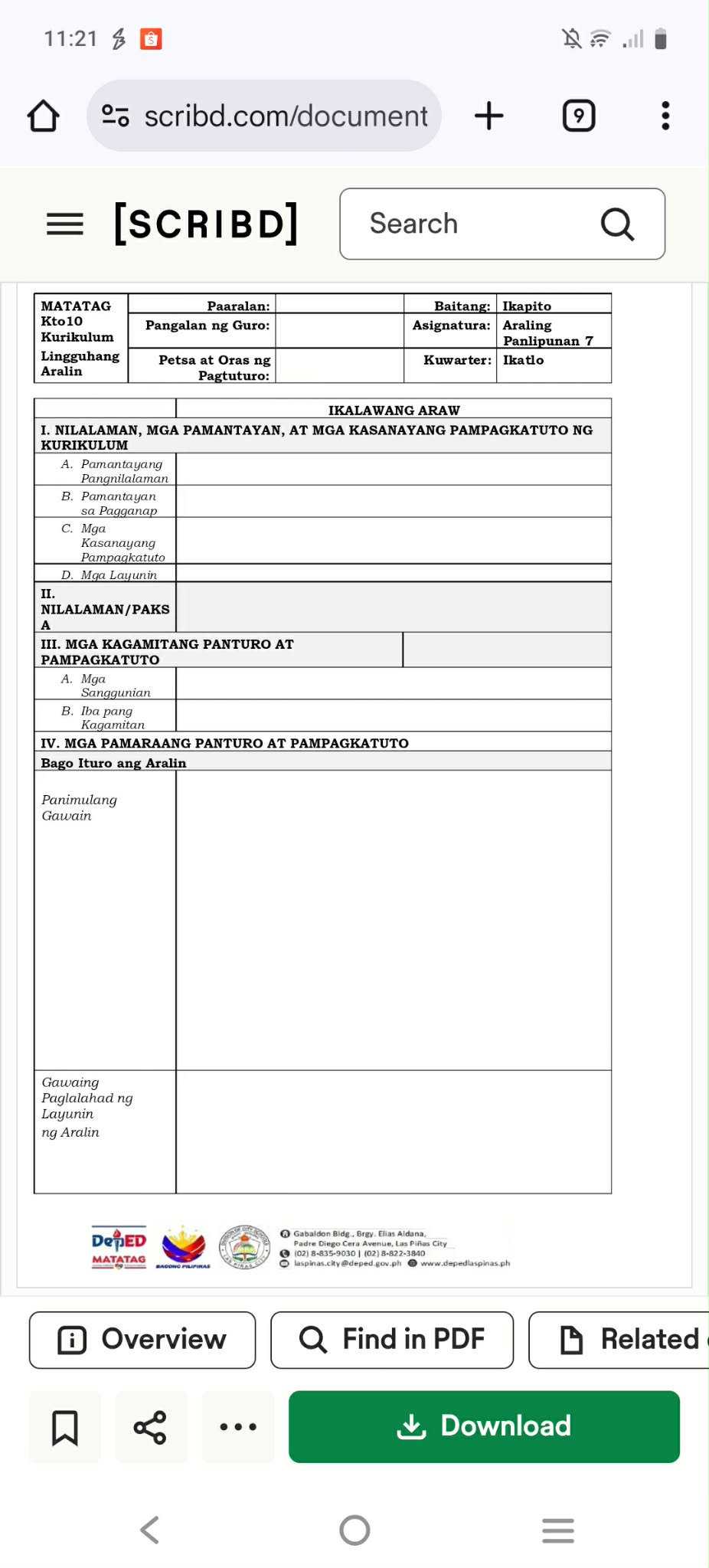 DEPED RANKING NEW GUIDELINES 2025-2026 T-1 | ito po ba ang template or ...