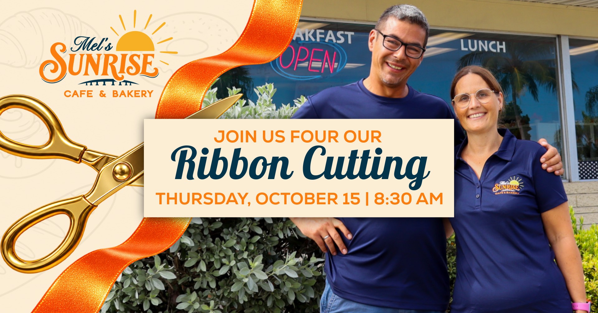 Mel's Sunrise Cafe Ribbon Cutting