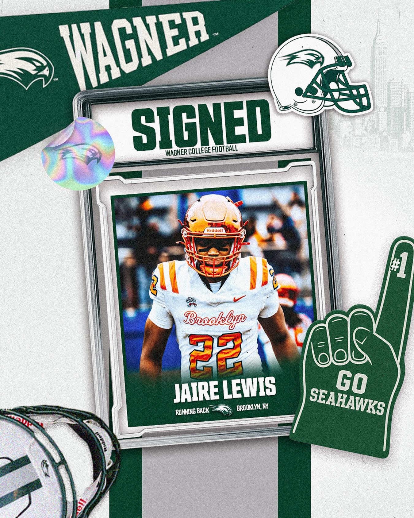 Wagner - SIGNED! ️ Welcome to the Wagner Football Family, Jaire Lewis ...
