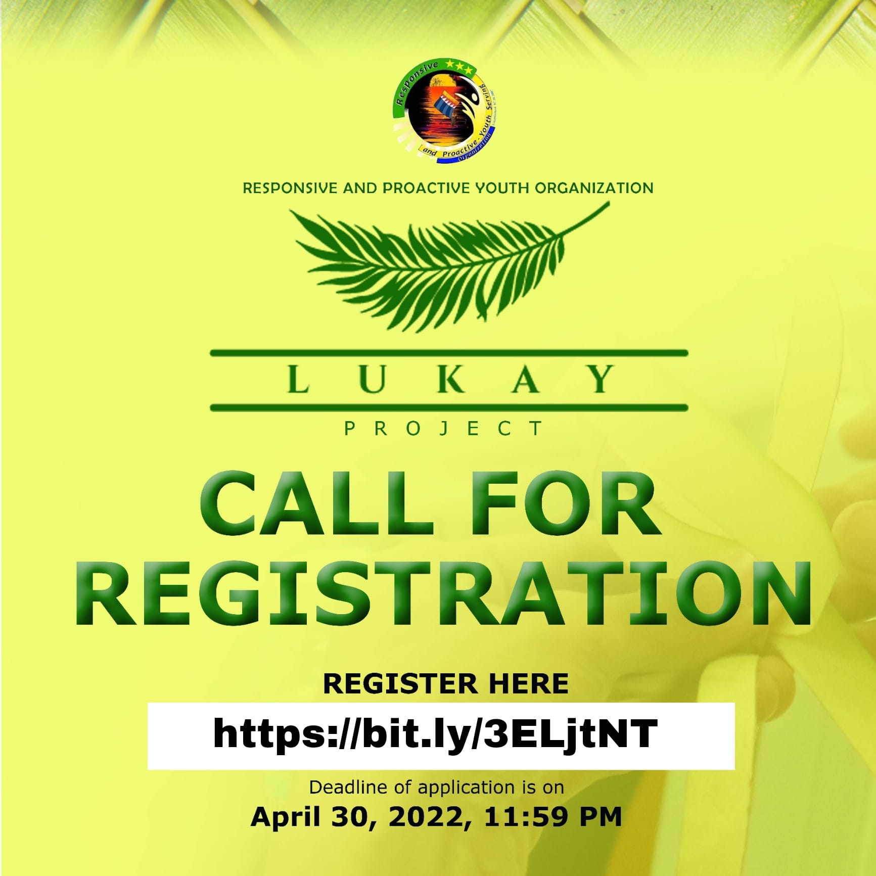 Project LUKAY - Final Call for Applications! Do not miss...