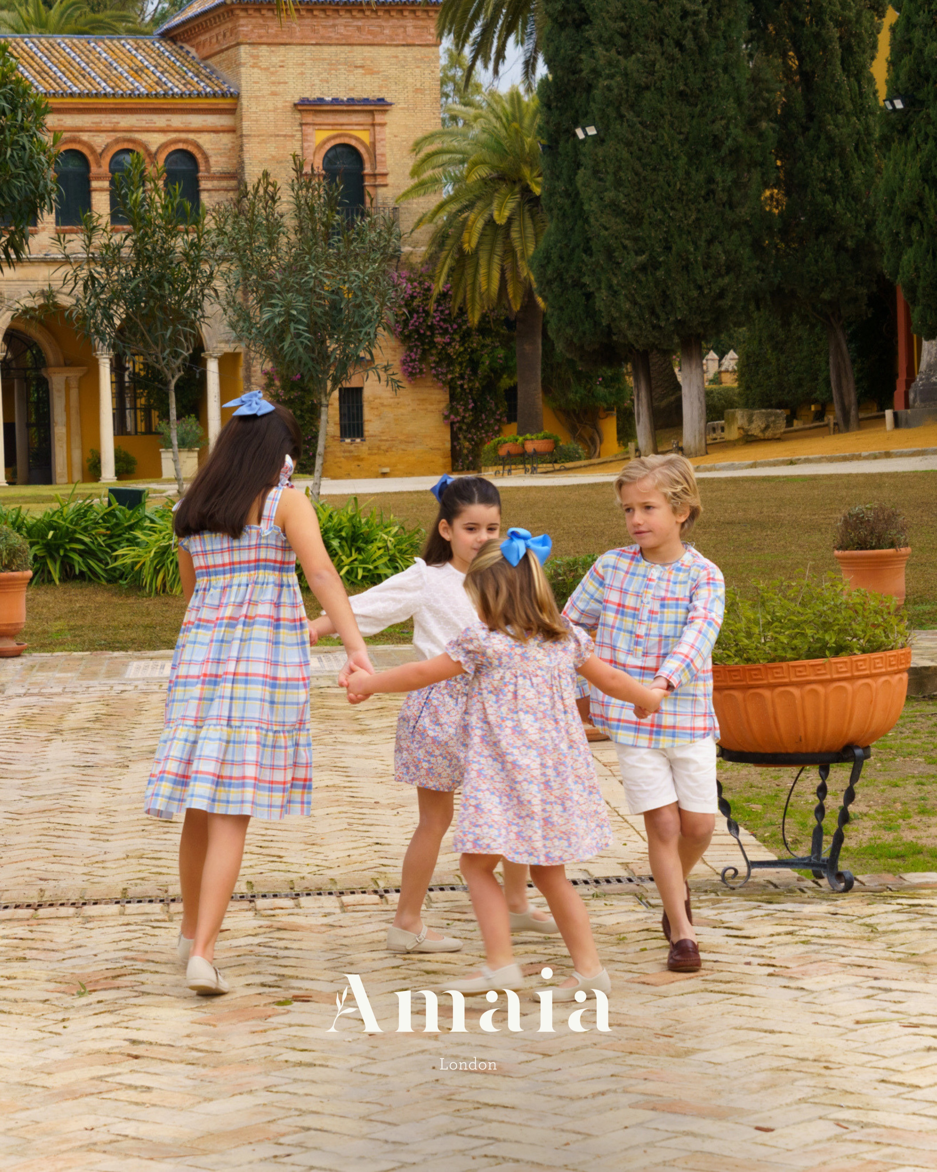 ワンピース Amaia Kids sansakae LEELA dress キッズ服(100cm~) Amaia Kids sansakae LEELA dress