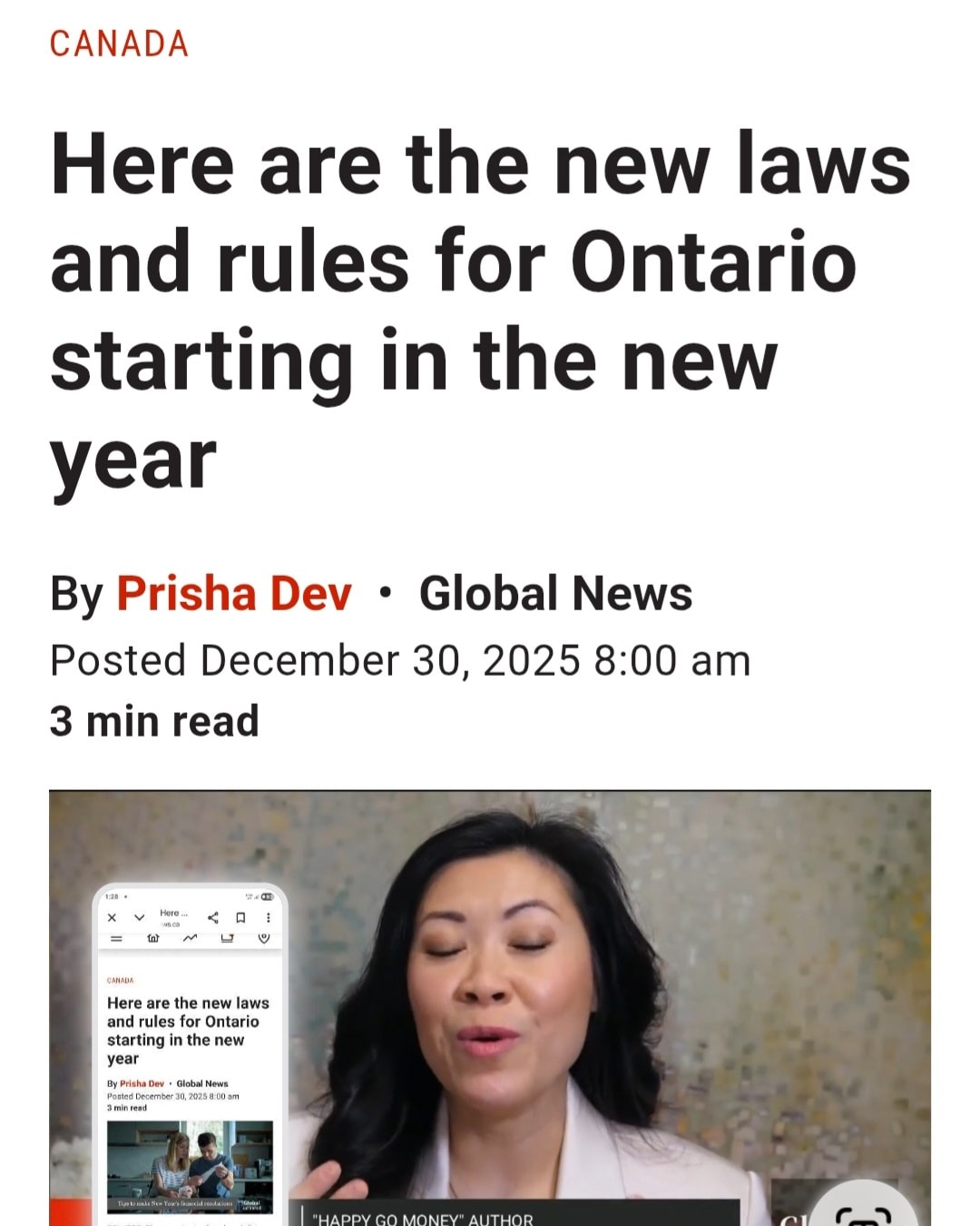 Ontario will be seeing new laws and... - CanadianBudgetBinder | Facebook