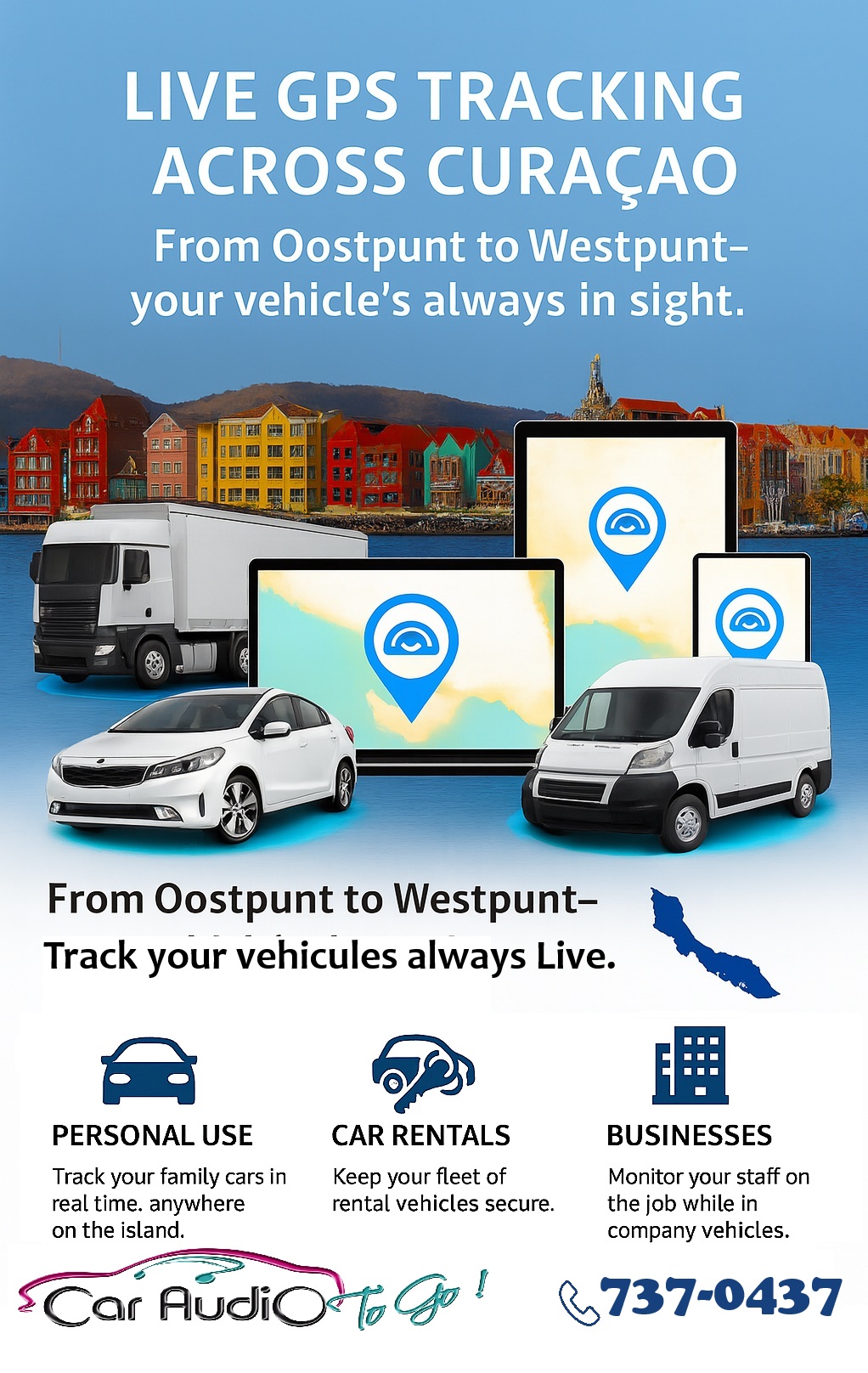 Car Audio To Go - 🚗 GPS Tracking in Curaçao — Live... | Facebook