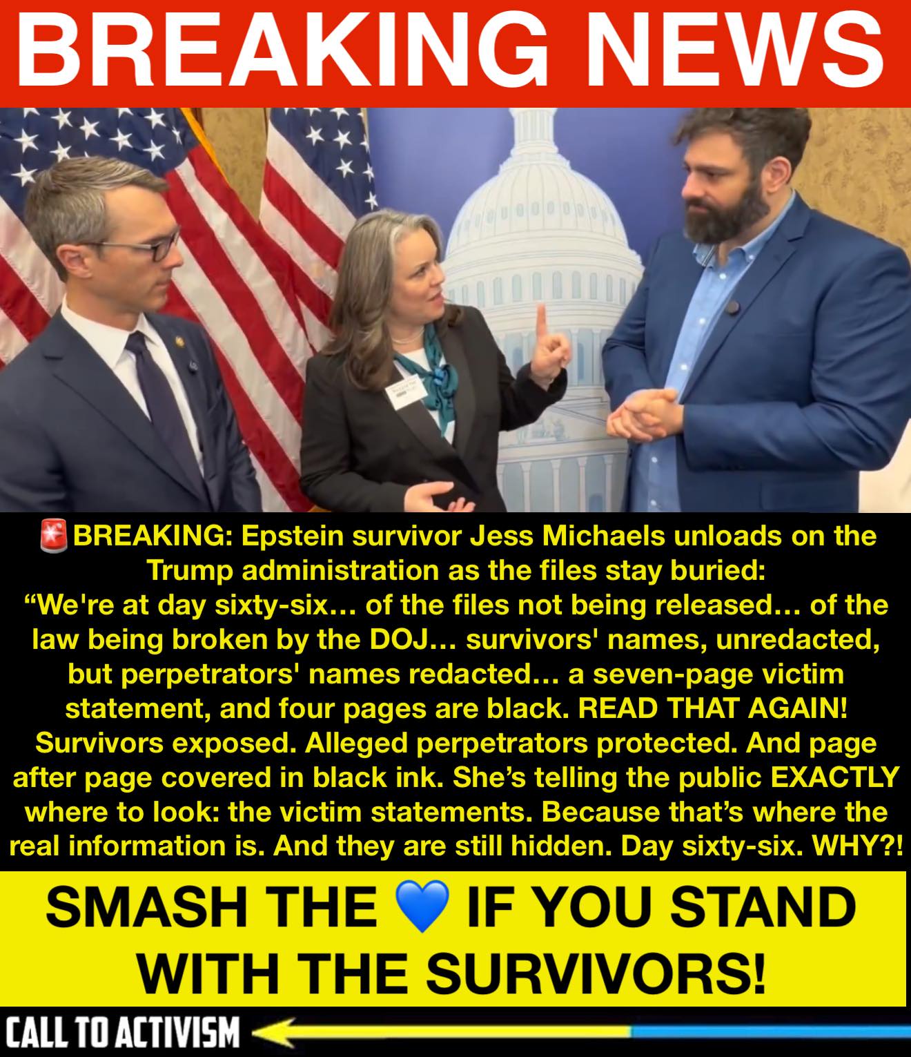 CALL - 🚨CALL TO ACTIVISM EXCLUSIVE WITH JOE GALLINA: Epstein survivor ...
