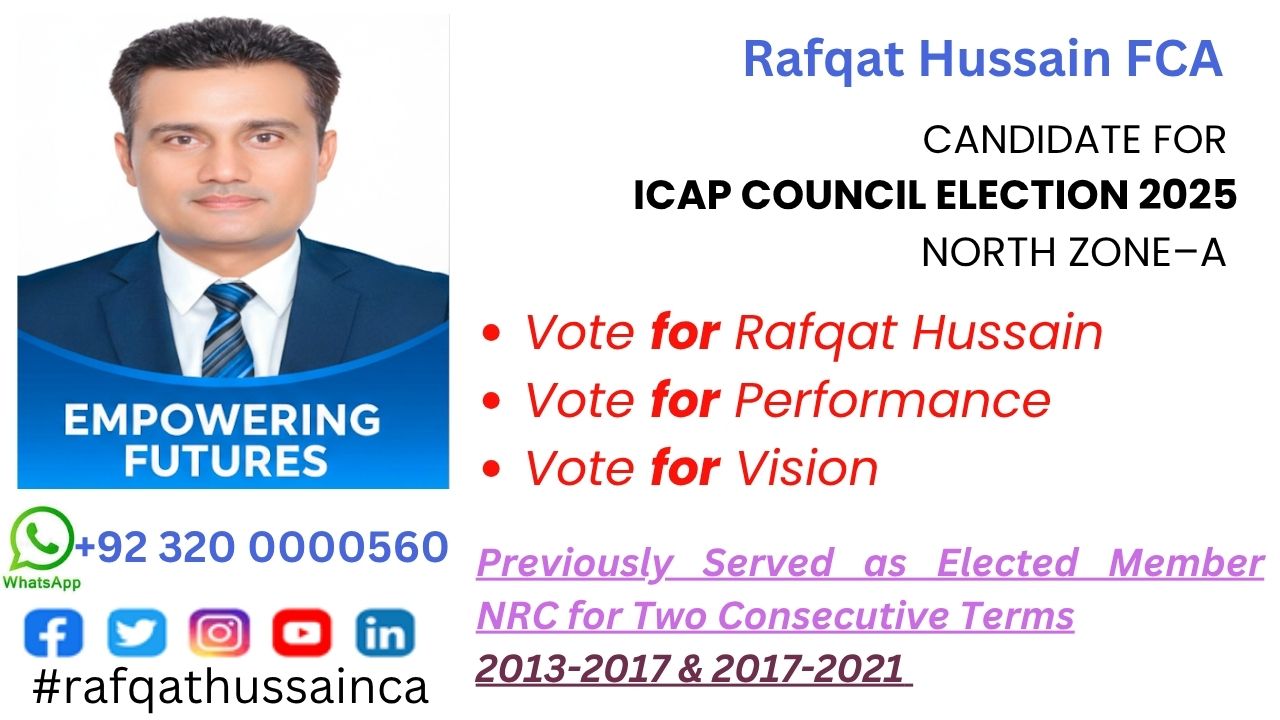 Rafqat Hussain - Vote for Performance & Vision – ICAP... | Facebook