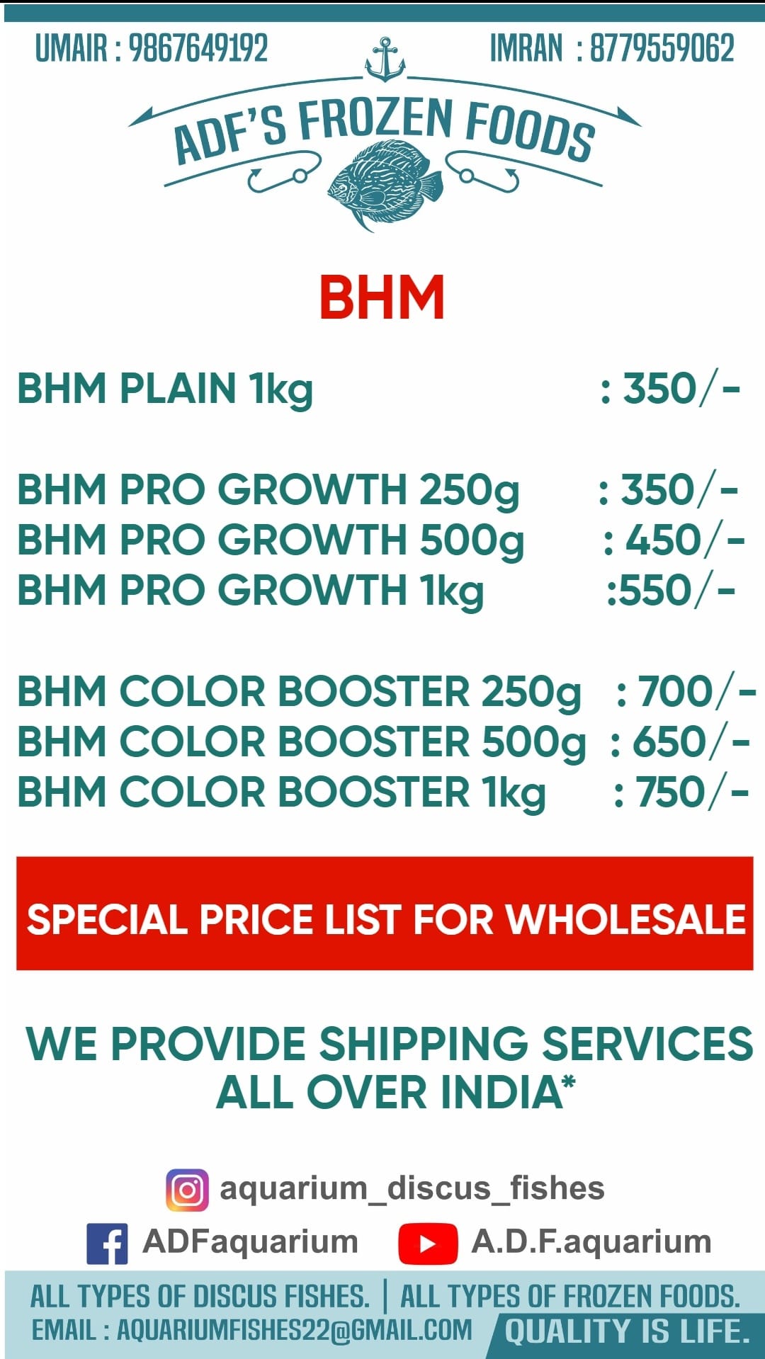 ADF Fish Food's. | Mumbai