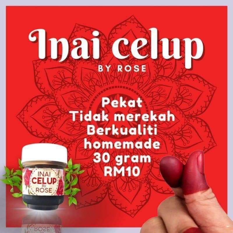 Inai celup by rose | Kepala Batas