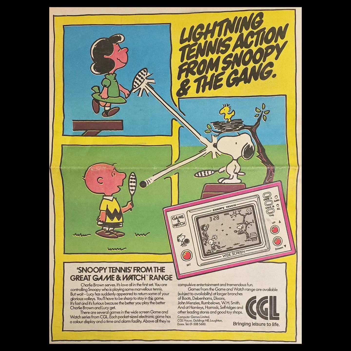 1982 Nintendo Game & Watch: Snoopy Tennis _ #peanuts #nintendo