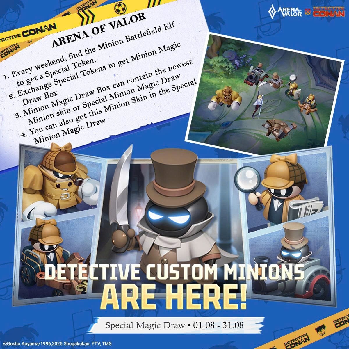 AOV - Limited-Time Only 🔍 Detective Custom Minions Are Here! What ...