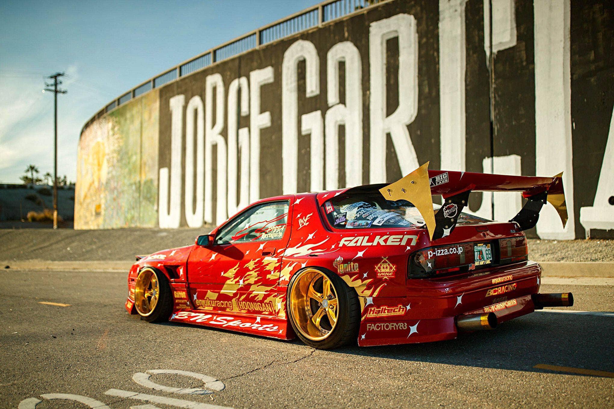 KAMIKAZE drift - Hert’s 13b-turbo Mazda RX7 Fc3s HOONIGAN...