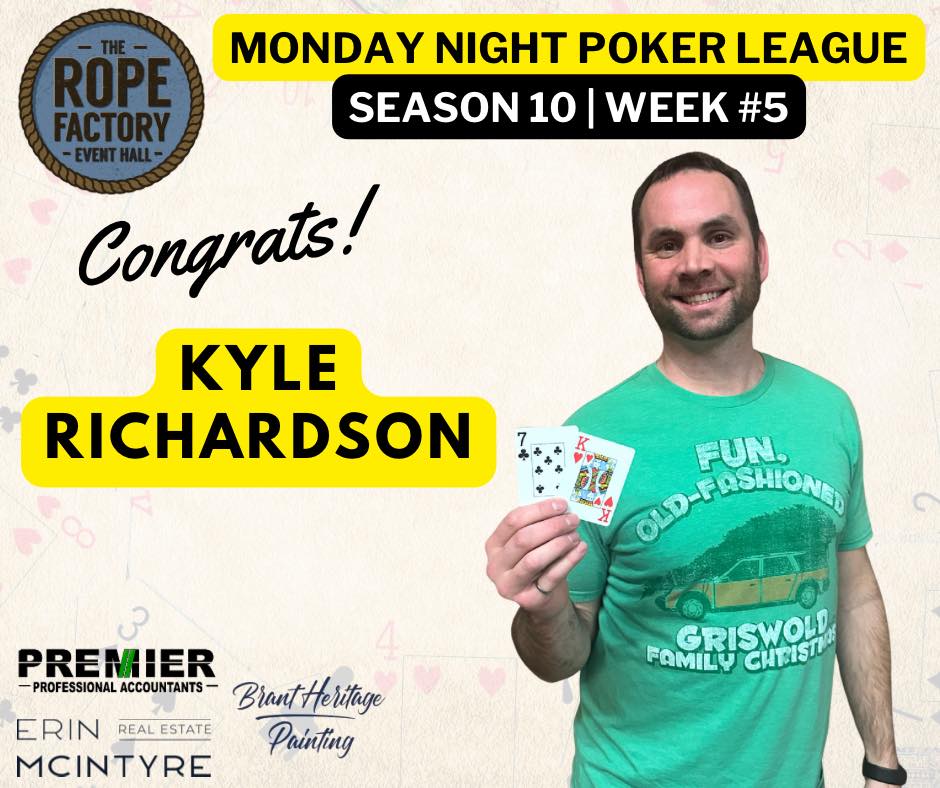 The Rope - ♠️♥️ MONDAY NIGHT POKER LEAGUE ♦️♣️ Season 10 - Week #5 ...