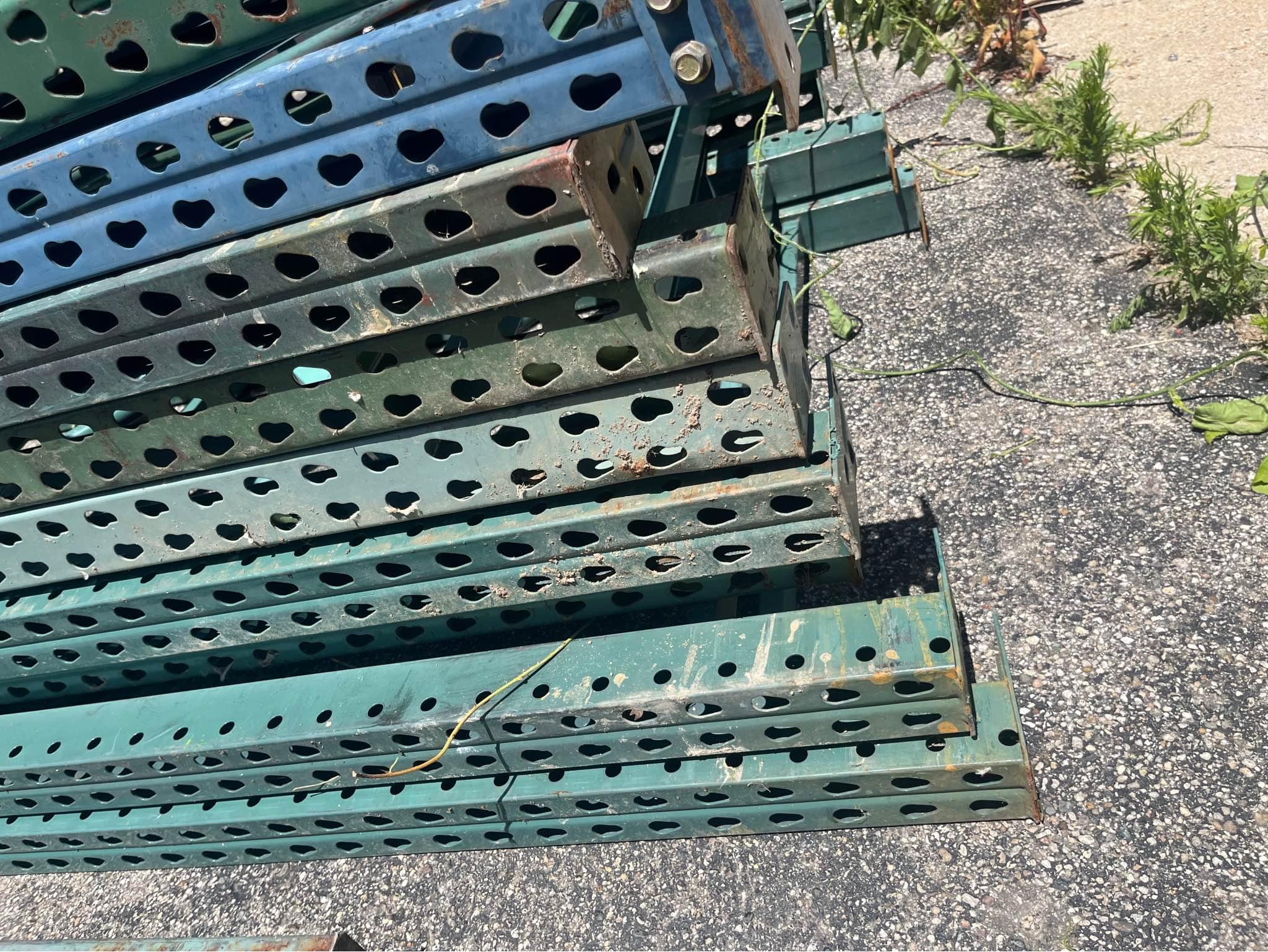 18ft 42” deep pallet racking upright small dents - Fencing - Holland ...