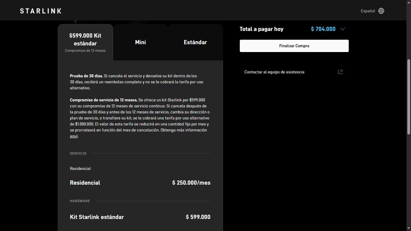 Starlink Colombia (Oficial) | Hoy leí esto en la pagina, hay algo que ...