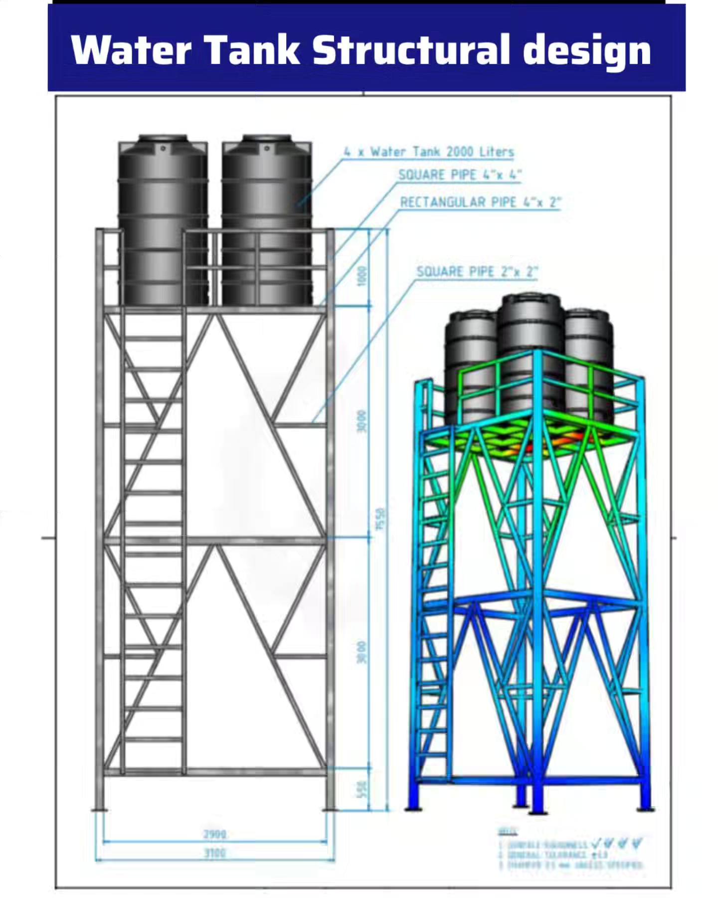 Water Tank Structural design - Civil Engineering QS | Facebook