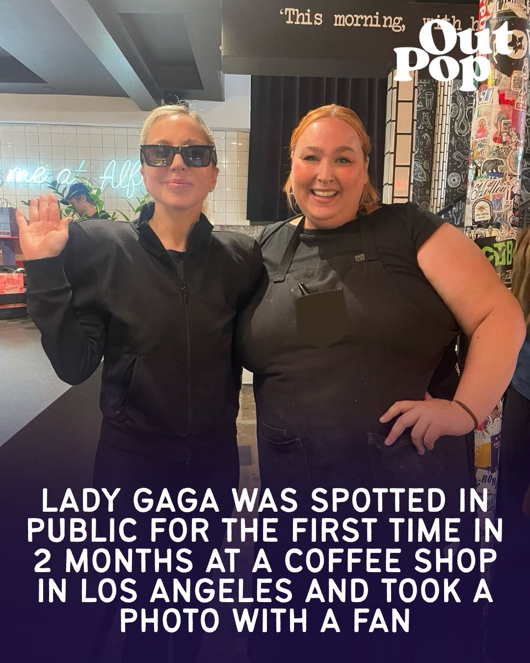 lady gaga coffee filter dress was spotted in public for the first time in 2 months at a shop in Los Angeles and took a photo with a fan #ladygaga Fun Costumes
