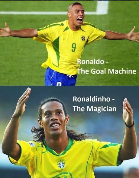 RONALDO NAZARIO R10 y RONALDINHO GAUCHO R9 GOAT THE BEST 🏆🏆🏆. | Facebook