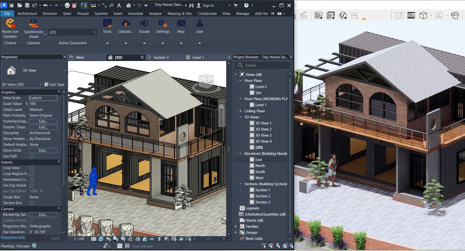 Green - 🏡♻️ Ongoing Container House Design | REVIT Model | Permit-Ready ...