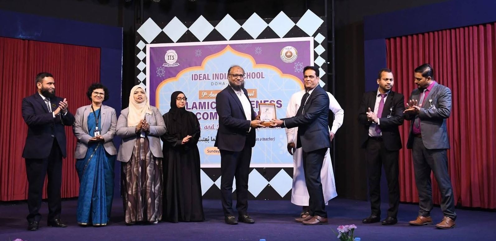 Qatar Pravasi News | 🎤 **Mr. Moen Azmi** graced the **9th Inter-School ...