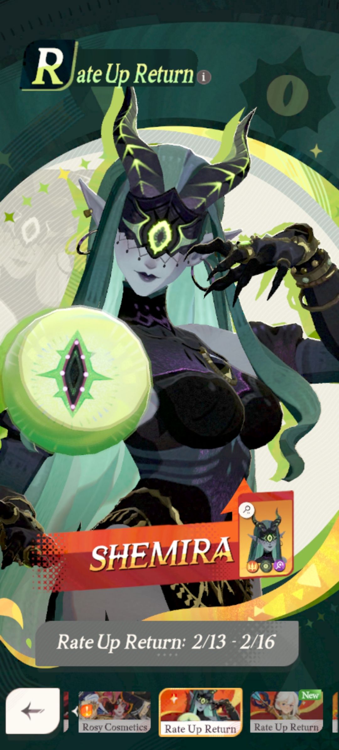 shemira is coming backkkkk, stack those diamonds for this big rate up ...