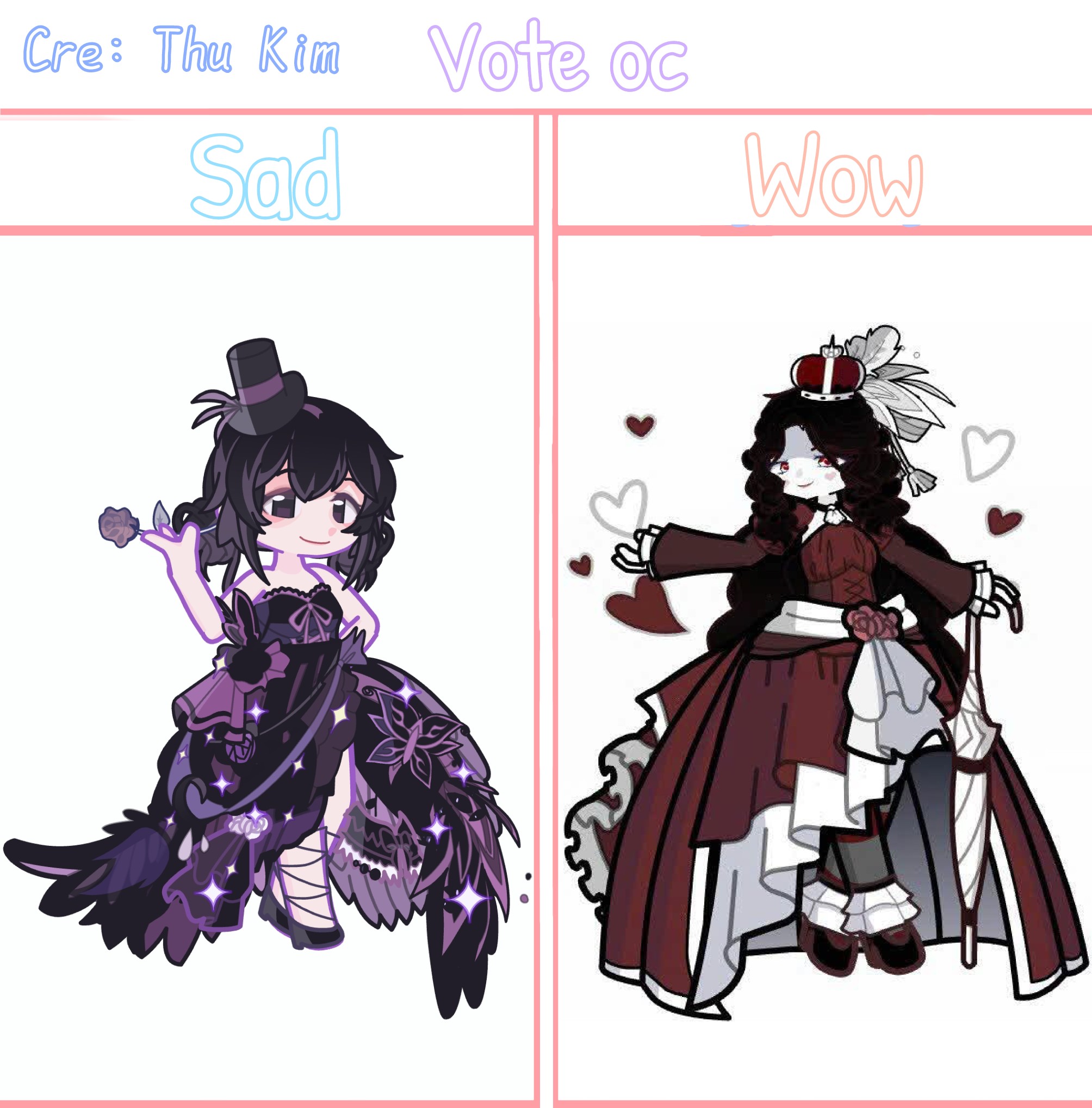 Gacha Life 2 dress oc voting
