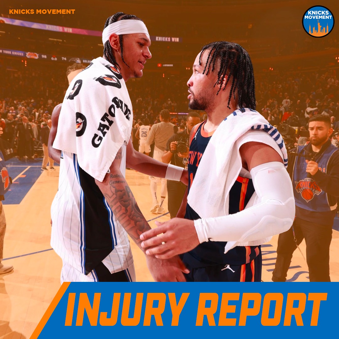 Knicks Movement - 🚨 INJURY REPORT — New York Knicks vs.... | Facebook