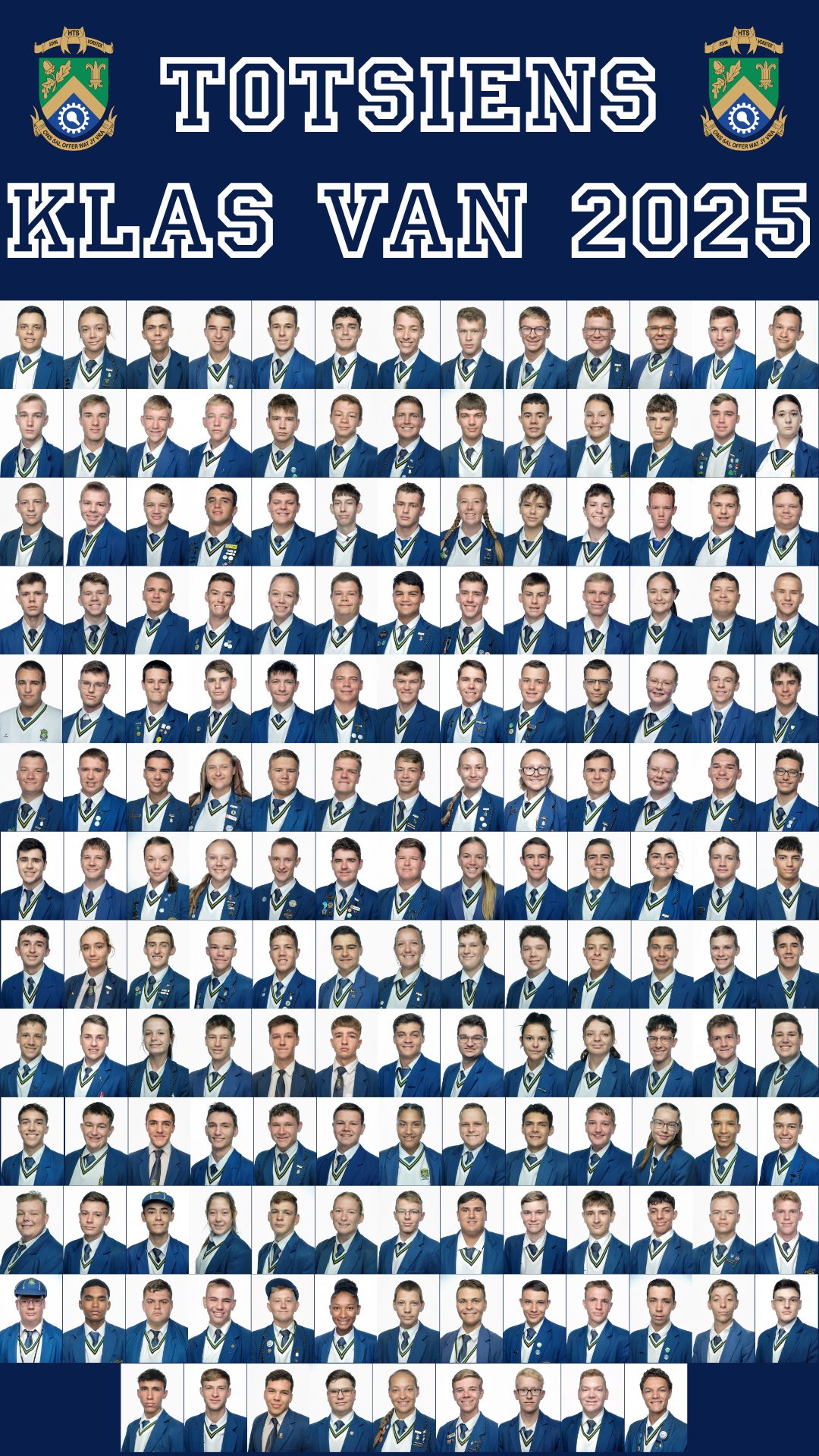 HTS - TOTSIENS KLAS VAN 2025... Die laaste dag van skool het aangebreek ...