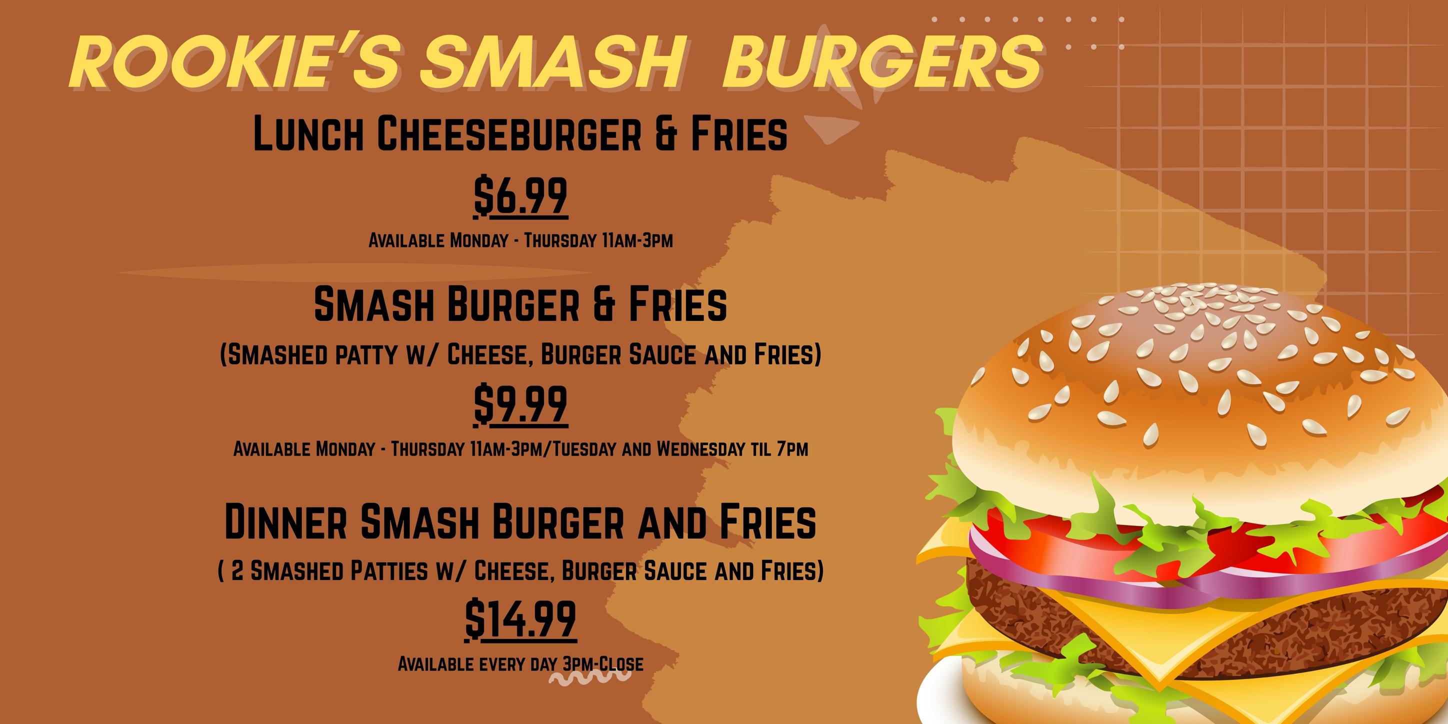 Rookies - Get in on the Smash Burger craze at Rookies! 🍔 Come Try our ...