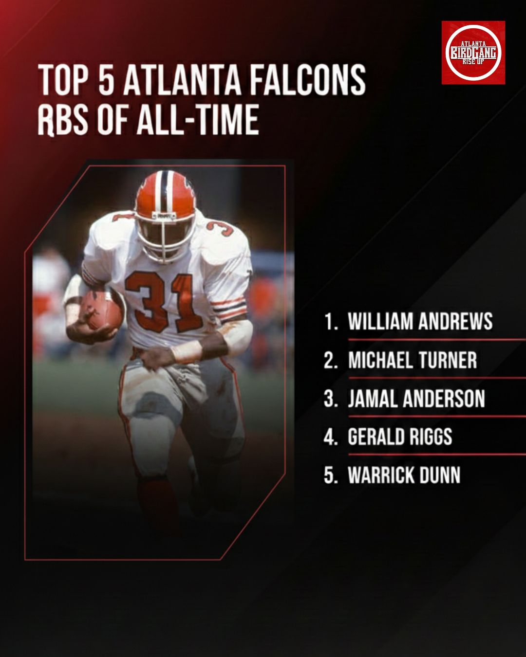 Atlantabirdgang - Here are the Top 5 Running Backs in Atlanta Falcons ...