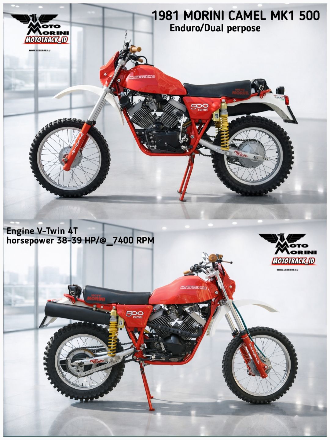 Morini 350 Strada motorcycle in 1981
