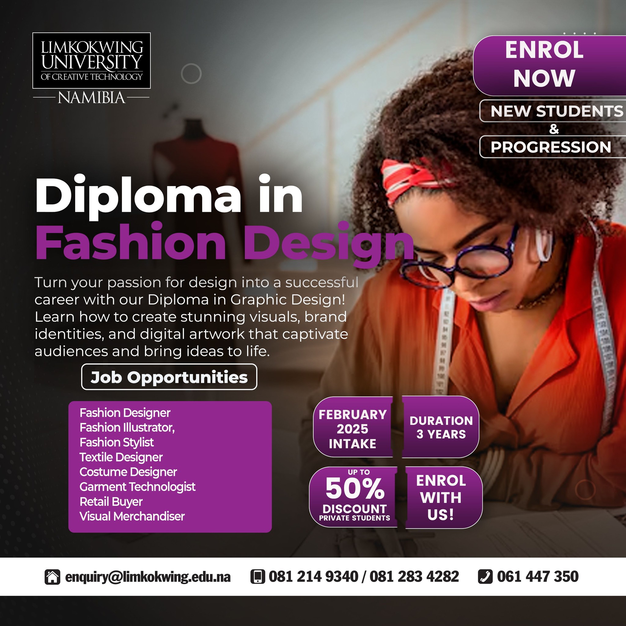 Limkokwing Namibia - Are you the next best Fashion Designer? Apply for ...