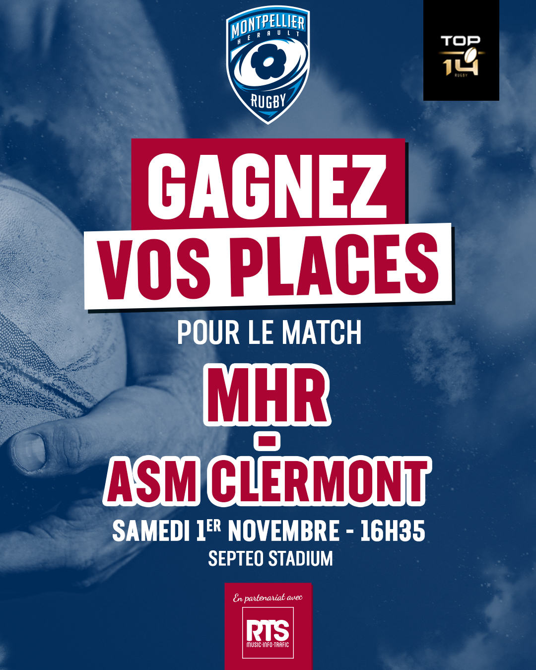 💙🤍 Ce samedi 1er novembre, c’est... - RTS FM, La Radio du Sud | Facebook